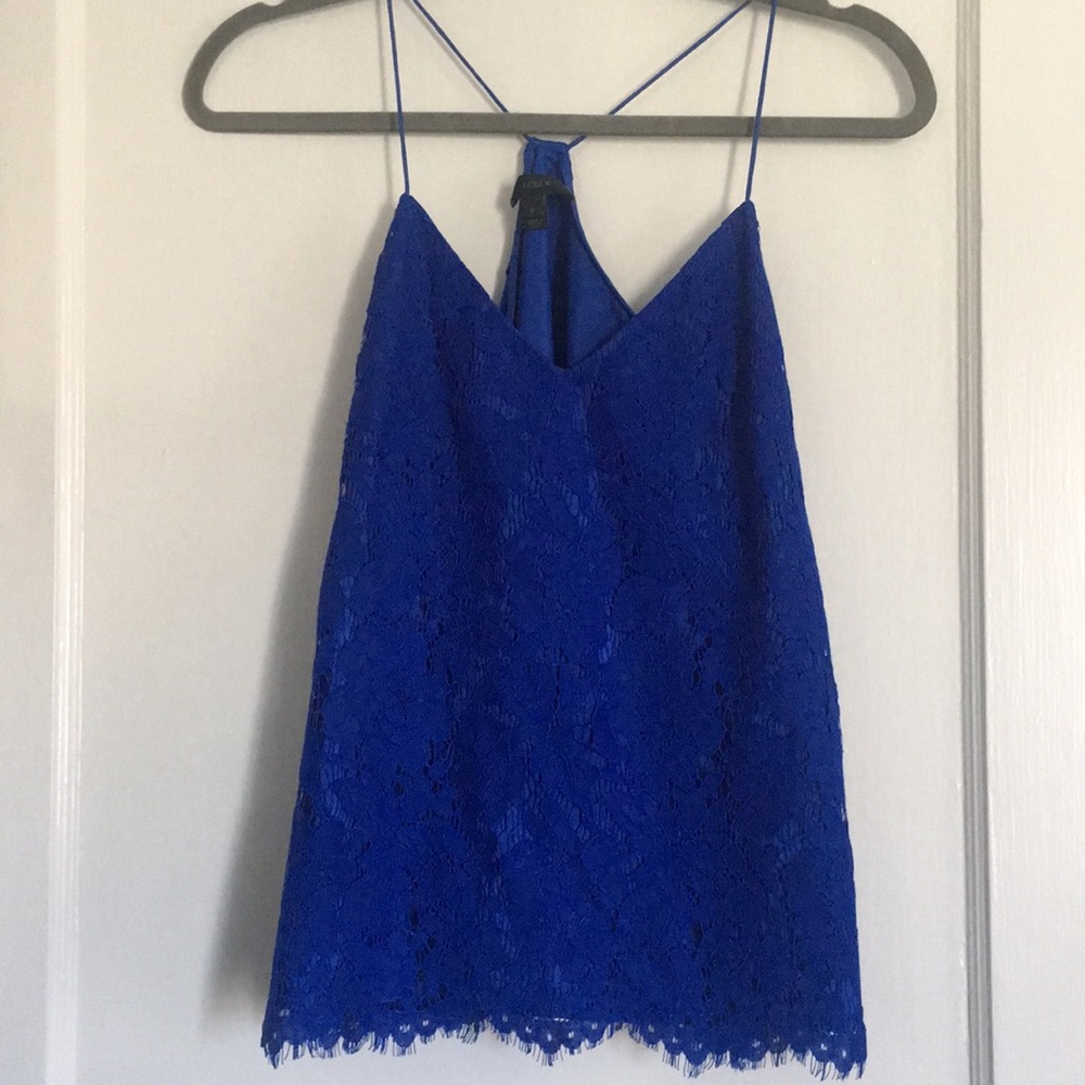 Lace racer back tank